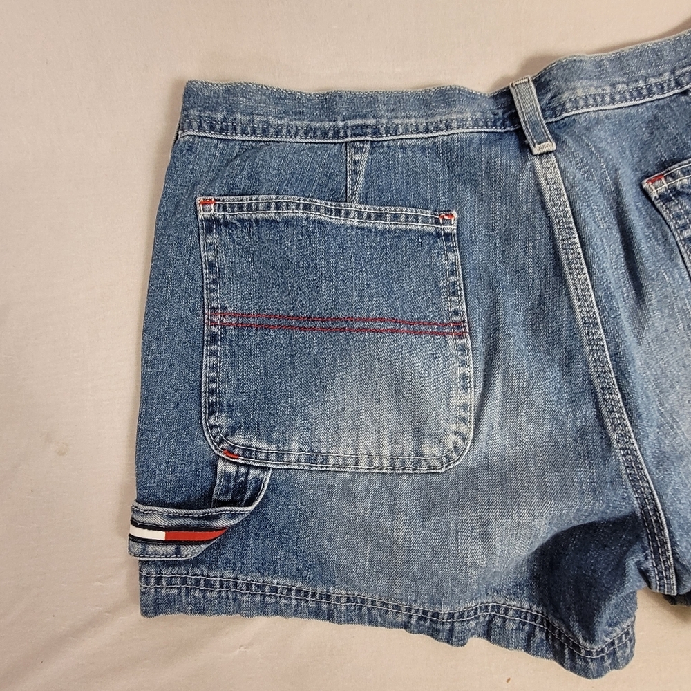 Vintage 90s Tommy Hilfiger Spellout Carge Jeans Size 13 - Picture 5 of 16